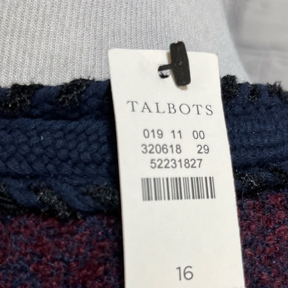 Nwt-TALBOTS Women's Tweed Jacket Wool Blend-16 - Picture 4 of 6